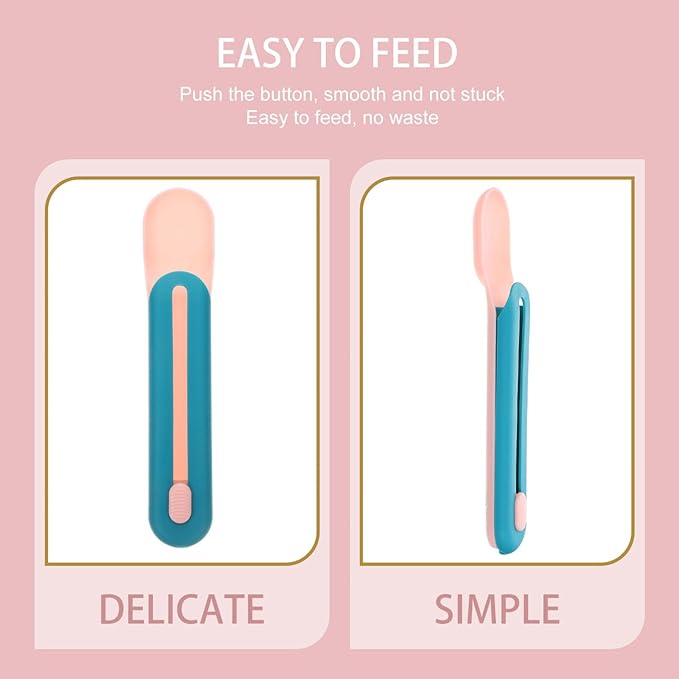 Ipetboom 1PC Dog Bowls Pet Feeder Cat Strip Squeeze Spoon Lickable Wet Cat Treats Squeezer Pet Feeding Watering Supplies Wet Food Storage Pet Food Spoon Dog Bowls Bowls