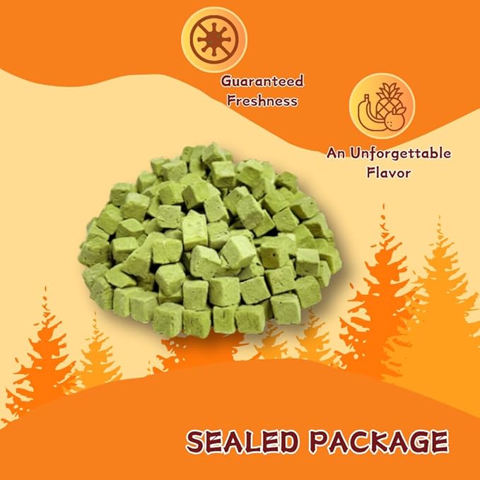 Natural Cat Treats with Real Chicken & Cat Grass, A High-Fiber Snack for Hairball Relief & Gut Health, Soft & Chewy Cubes,10.58 Ounce