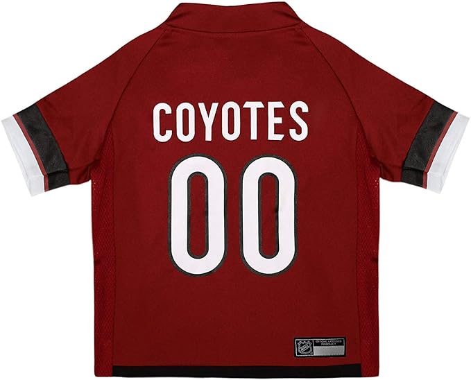 Pets First NHL Arizona Coyotes Jersey for Dogs & Cats, Large. - Let Your Pet Be A Real NHL Fan!