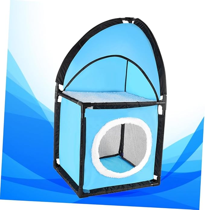 Toddmomy Cat Tree Scratcher with Tunnel Design Indoor Cat House Bed for Kittens and Pets Durable Fabric Furniture Protecting Play Tower