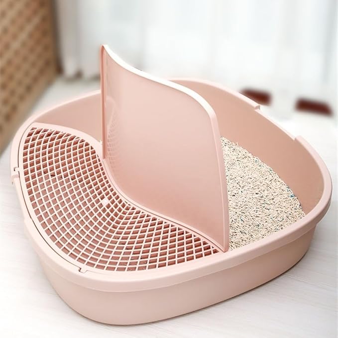Pet Supplies, Enclosed Cat Litter Box with Leakproof Pedal & Scoop,Easy Clean Large Kitty Toilet(Gray)