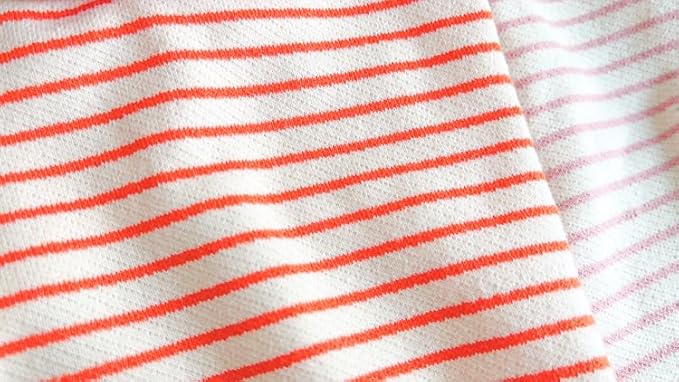 Soft Puppy Stripe Dog Shirts Pet Apparel Cat Tee Dog Sweatshirt Pet Breton Top Pet Clothes for Small Dogs (Orange Red, Small)