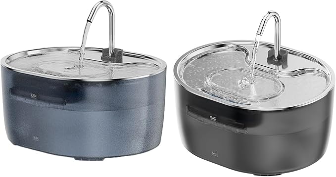 SelfCleaning Cats Water Bowl with Stainless Steel Spouts Automatic Water Flows Systems for Multiple Pet Watering Supply Large Capacity Pet Drinking Bowl