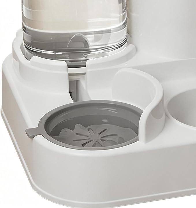 Pet Feeder - Smart 2-in-1 Food Water Dispenser - Pet Food Dispenser,for Outdoor Indoor Animal Kitten Puppy Feeding Watering Wet Dry