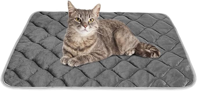 Self Warming Cat Bed Self Heating Cat Mat Thermal Pet Bed Mat Self-Warming Dog Crate Pad 20"x16"