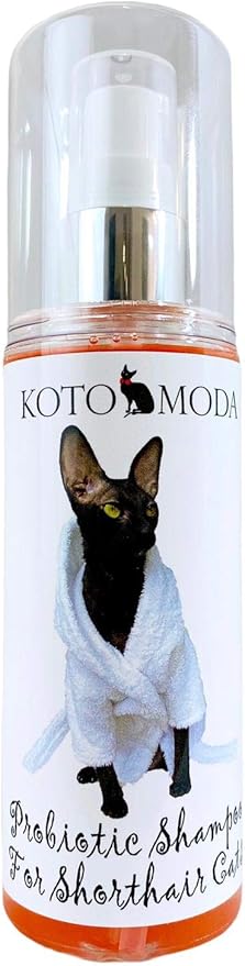 Probiotic Shampoo for Shorthair Cats 4.22 ml, Cornish Rex, Devon Rex, Oriental