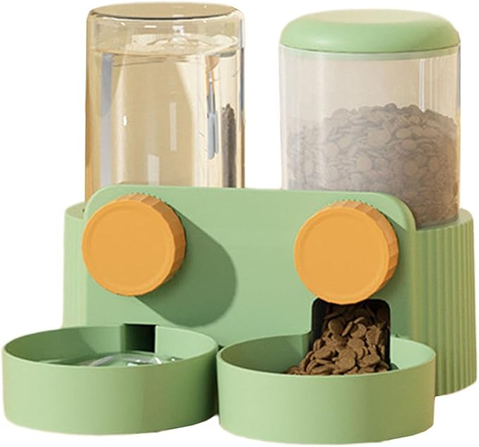 Cat Water Feeder Cat Feeding Watering Feeder Cat Water Dispenser Cat Automatic Feeder and Water Cage Mount