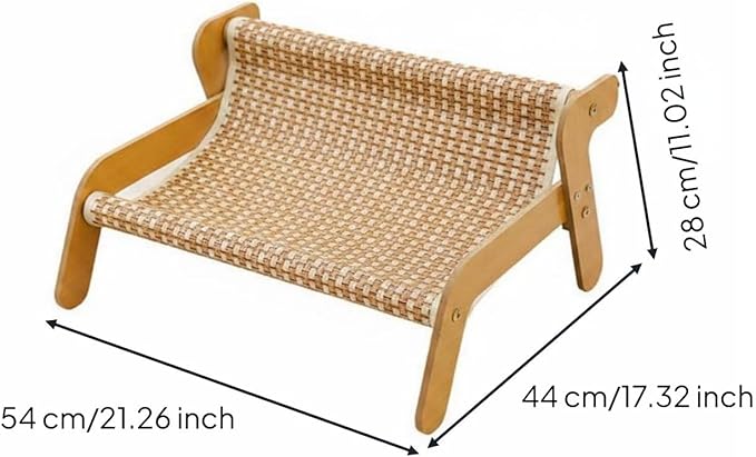 Cat Scratcher Bed No Shedding Cat Lounge Bed Animal Furniture for Hefty Cats, Cooling Mat Style