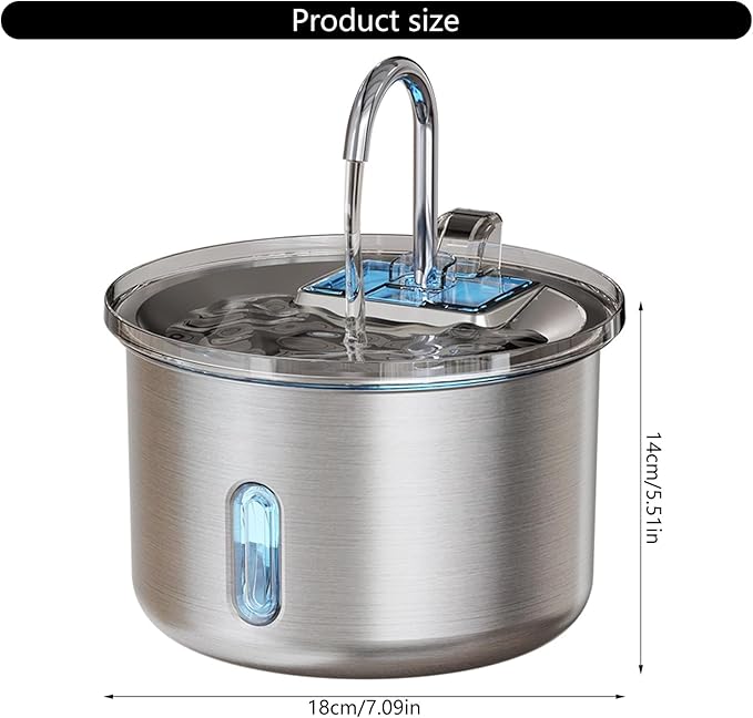 Drinking Fountain Pet Water Dispenser Automatic Watering Feeders Quiet Cats Bowl for Multiple Pet Quiet Automatic Drinking Fountain for Multiple