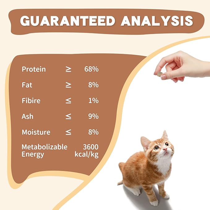 Dancing Tail Freeze Dried Raw Cat and Dog Treats, Healthy Limited Ingredient Duck Cube Weight Control Traing Treats for Small Dogs Cats 4.6 Ounce