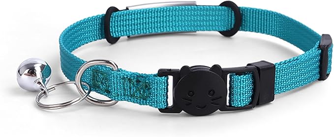 Personalized Kitten Cat Collar with Safe Breakaway Quick Release Buckle Bell ID Tag Custom Name and Phone Number for Boy Girl Cats