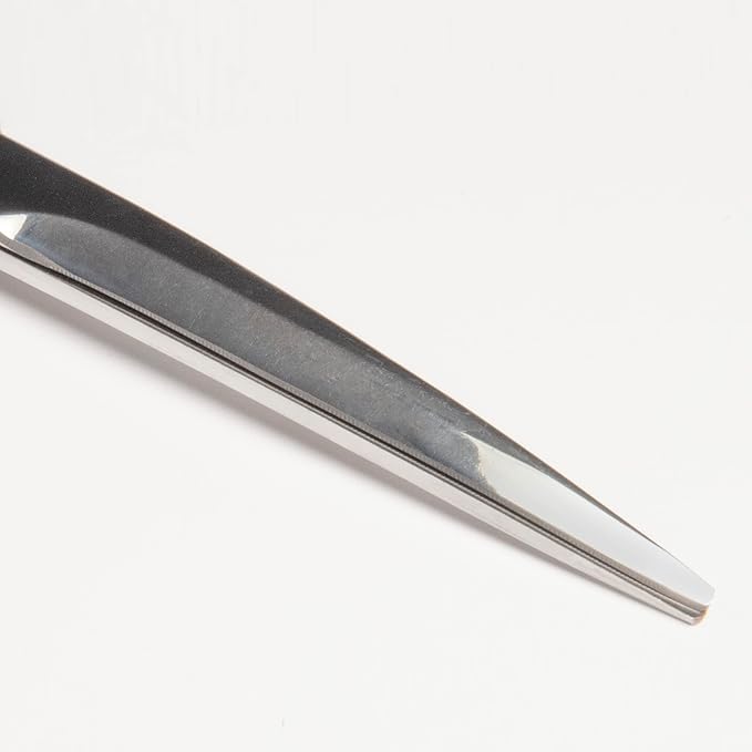 Diane Curved Point-Tip Pet Shear, 6.5-Inch Stainless Steel Hair Cutting Scissors for Precision Trimming, Facial Hair, Paws, Tail, and Sensitive Areas, Lightweight with Non-Slip Grip