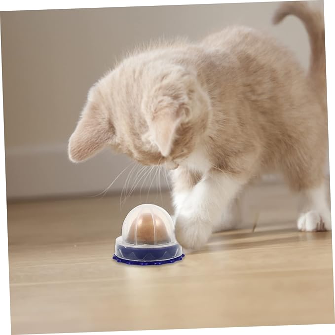 Yardwe 4pcs Cat Licking Nutrition Candy Catnip Energy Balls Healthy Snack for Cats Safe Delicious Treats for Happy Felines