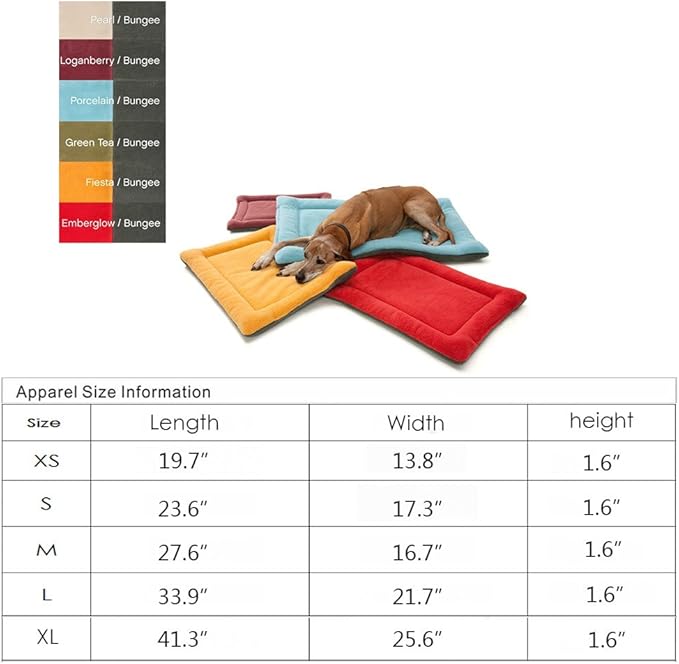 S-Lifeeling Deluxe Bolster Pet Cat Bed Mattress Soft Quilted Comfort Pet Dog Crate Mat and Nap Pad for Cute Animal Catty and Doggy Sleeping Playing Resting