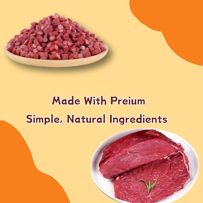 Beef Bites Dog Treats, Made with Real USA Sourced Beef, A Wholesome & Simple Limited Ingredient Soft Chew for Sensitive Stomachs, 14.11 Ounce