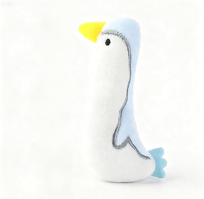 Cat Toy Interactive Toy Plush Kittens Kitty Penguin Shaped Toy, White Cat Chew Catnip Toy Indoor Penguin Toys for Cats （4.7 inch - 1pcs - 005
