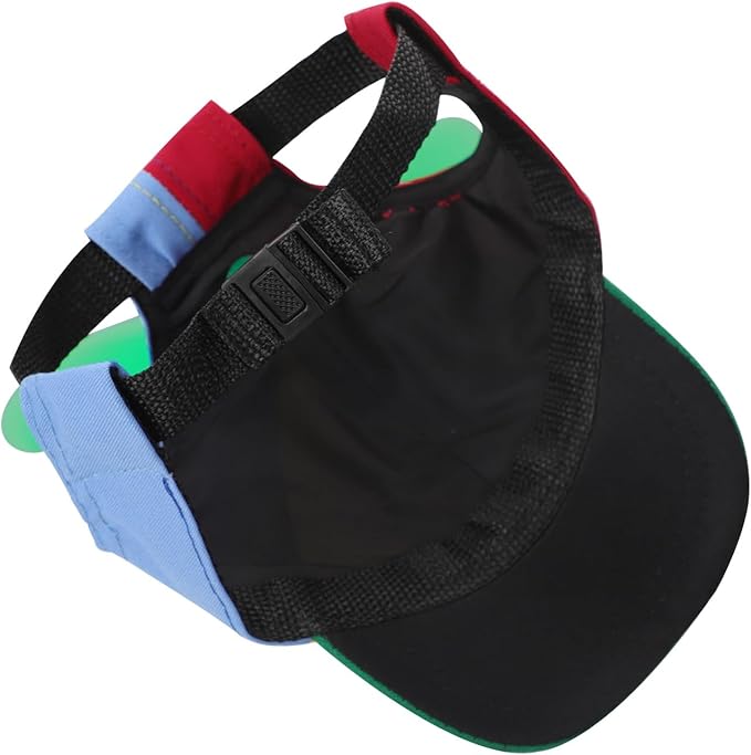 Pet Propeller Hat Cat Dog Colorful Pet Sun Protection Adjustable Baseball Cap Rainbow Pet Spinner Hat Funny Puppy Kitty Baseball Cap