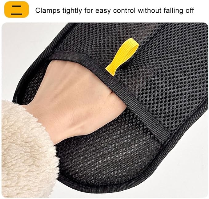 AllNOneStop Pet Hair Removal Glove for Cats &Dogs - Gentle Deshedding Grooming Mitt, Reusable Hair Remover for Furniture and Clothes