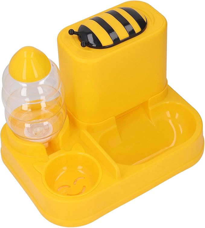Automatic Cat Feeder, Gravity Feed Technology Large Capacity 7 Days for Small Pets 3 Days for Large Gravity Cat Feeder Automatic Dog with Dry Wet Separation Detachable