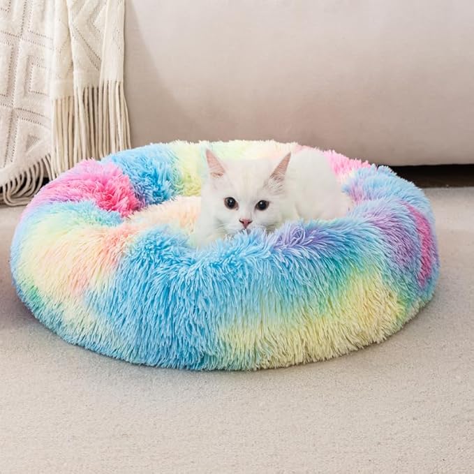 Small Cat Bed Small Pet Bed Puppy Bed for Cats and Dogs Soft Cover Bunny Bed Indoor Use Kitten Bed Bunny Bed for Kittens and Puppies