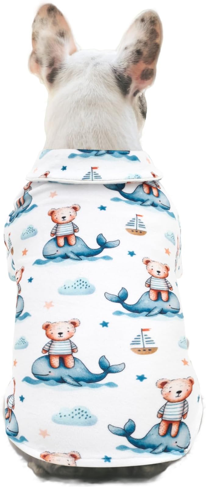 CuteBone Two-Leg Velvet Pet Pajamas Girl Dog Clothes - Soft, Cozy, and Stretchy Boy Pjs for Small, Medium Dogs and Cats Winter Sleepwear Apparel LTP18XL