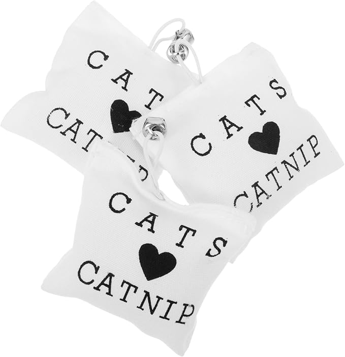 SHINEOFI 3pcs Catnip Toys for Indoor Cat Toys Scratch-Resistant Sack with Premium Catnip Refill Healthy Material Interactive Cat for Active Play Random Style