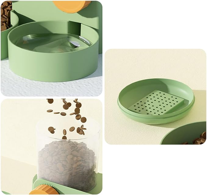 Cat Water Feeder Cat Feeding Watering Feeder Cat Water Dispenser Cat Automatic Feeder and Water Cage Mount