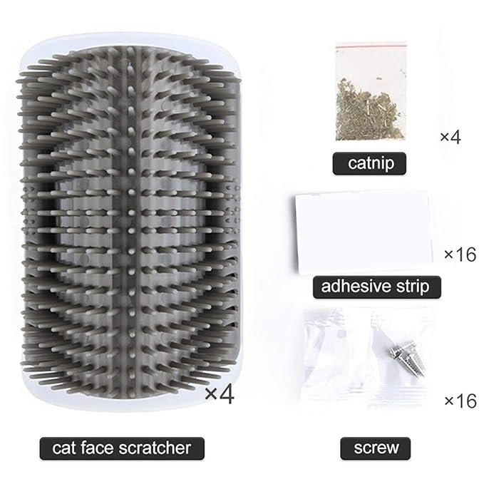 rrrrr 1pcs Pet Comb Removable Cat Corner Scratching Rubbing Brush Pet Hair Removal Massage Comb Pet Grooming Cleaning Supplies Scratcher