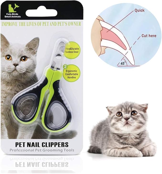 VICTHY Pet Nail Clippers for Small Animals, Dog/Cat Nail Clippers Claw Toenail Trimmer, Professional Home Grooming Tool for Cat/Dog/Kitten/Puppy/Bunny/Rabbit/Bird/Ferret