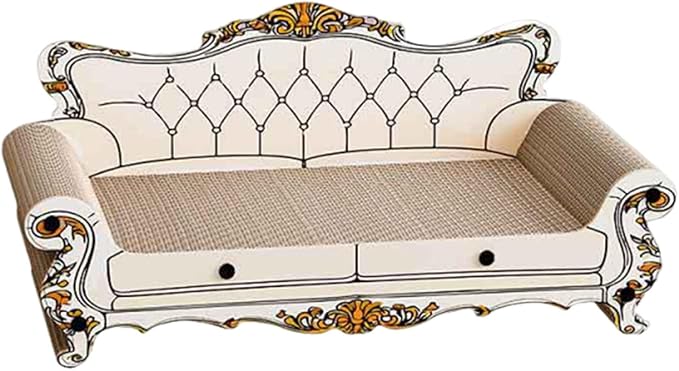 Baoblaze Cat Scratcher Couch Bed Pet Claw Sharpening Supplies Furniture Protection Versatile Grinding Claw Toy Cat Couch Chaise Longue, Style A