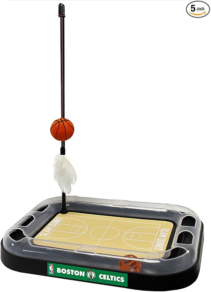 Pets First Boston Celtics Basketball Cat Scratcher Toy 14 x 11
