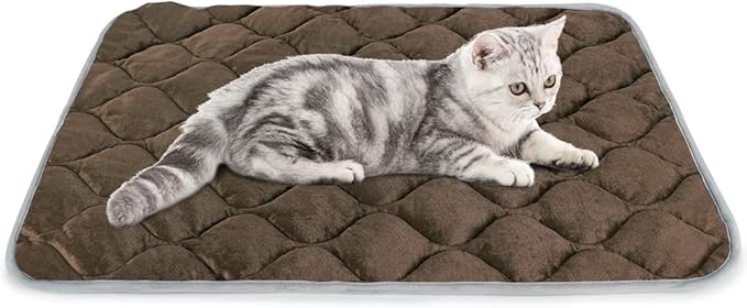Self Warming Cat Bed Self Heating Cat Mat Thermal Pet Bed Mat Self-Warming Dog Crate Pad