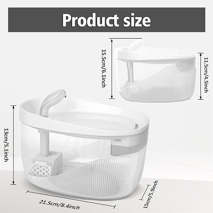 74oz/2.2L Cat Water Fountain, Automatic Indoor Pet Fountain Cat Water Dispenser with Ultra Quiet Pump, 2 Flow Modes, Triple Filter, LED, BPA-Free (White)