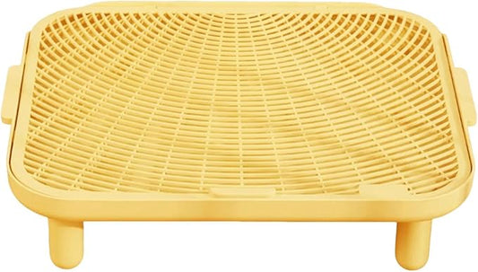 HouseVibe Cat Litter Ramp Trapper Mat Washable Double Layered Trapping Mat with Non-Slip Surface Step for Indoor Cats Balcony Living Room- Medium