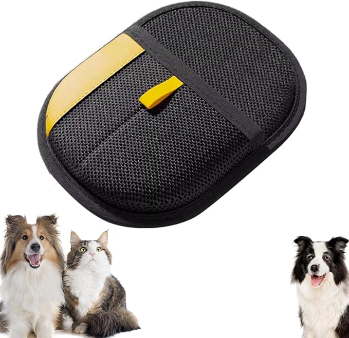 Pet Hair Removal Glove for Cats & Dogs, Electrostatic Gloves Pet Hair Removal, 2025 Upgraded Double Sided Reusable Dogs Cats Hair Grooming Gloves for Couch Furniture Carpet Curtain (1)