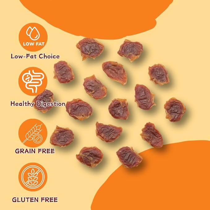 All-Natural Chicken Gizzards for Dogs, A Nutrient-Dense and High-Protein Single Ingredient Treat for All Breeds, Grain-Free,1.76 Pound