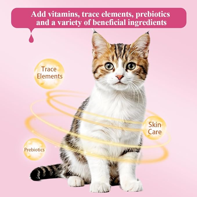 Faywell Omegas Crunchy Cat Chew Treat, Vitamins & Minerals Enriched, Kitty Snack 60g (60g X 3, Salmon Tuna Chicken)