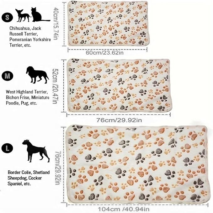 Dog Blankets Cat Pet Blankets Kit Fluffy Fleece Soft Throw Furniture Sofa Couch Bed Cover for Dog Puppy Cat All Pet 3pcs