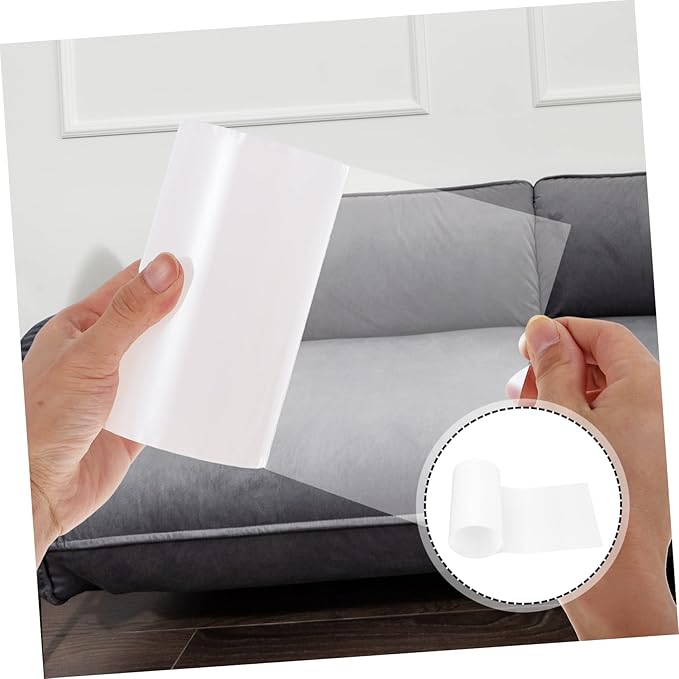 3rolls Cat Training Tape for Furniture -Scratch PVC Strips for Sofa Chairs Beds to Deter Cat Scratching and Design