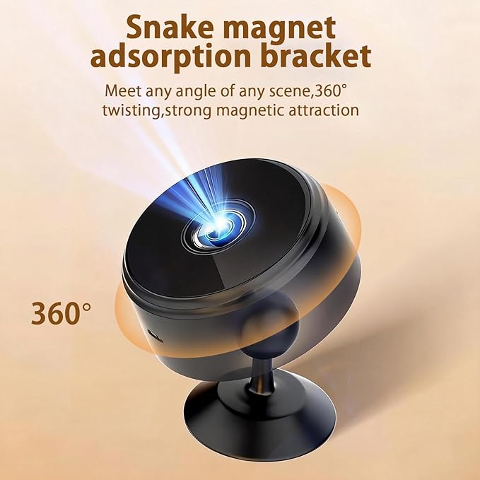 1080P Hidden Camera Spy Camera WiFi, Mini Nanny Cam with Night Vision, Motion Detection, Small Wireless Home Security Surveillance Cam for Indoor, Pet, Baby, Nanny Monitoring