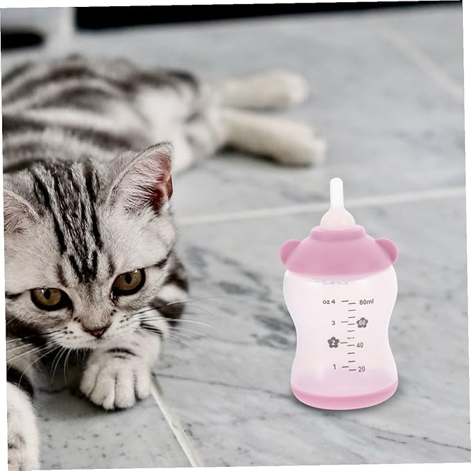 Toddmomy Pet Nursing Bottle Set for Cats Puppies Feeding Watering Supplies Small Animal Accessories