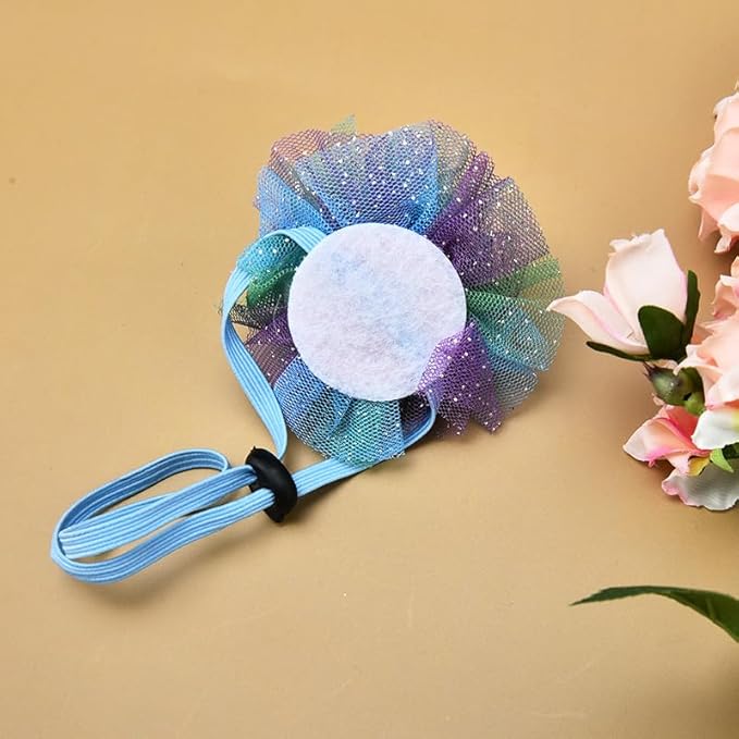 Glitter Pet Birthday Hat for Dog Cat with Sparkly Lace, Adjustable Pet Hat for Dog Cat for Birthday Party Decorations for Pet Dogs Cats Bday Hat with Lace Hair Accessories for Pet Dog Cat Puppy Hat