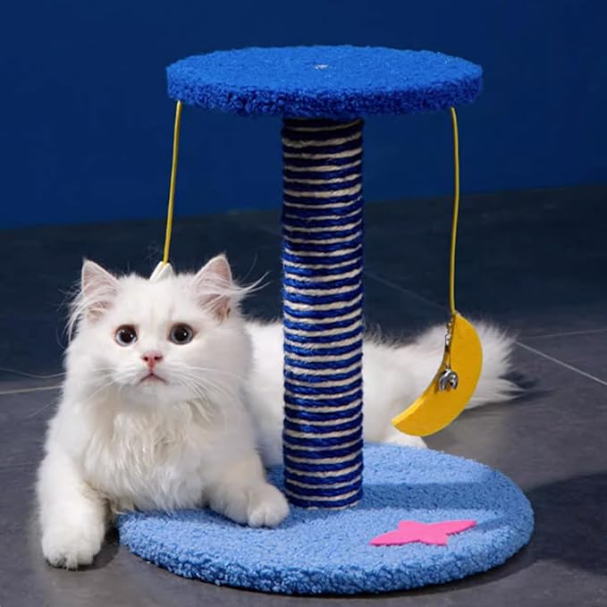 Starry Sky Cat Tree Tower | Multi-Layer Cats Furniture with Space Capsule | Cat Bed & Cat House Combined | Durable Cat Scratching Post for Indoor Cats (12Inch)