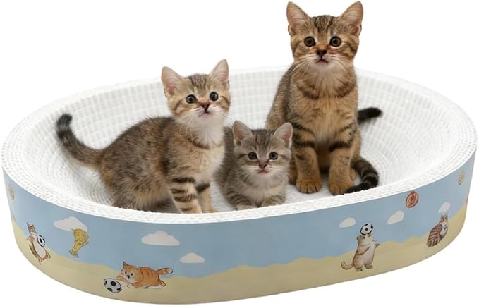 Cat Scratcher Football Plant – Fiber Bed, Scratch, Board Bowl Mat Kitten, Medium Large Breed Furniture Door | Kitten Medium Large Breed Furniture Door Couch Carpet Protection Indoor Enrichment