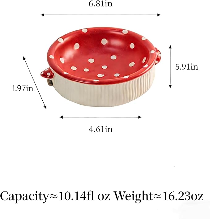 Ceramic Elevated Dog Cat Food Bowl Set with Wooden Stand, Raised Cat Slow Feeders, no Black Chin, Pet Food and Water Dishes, for Kitten Pubby Small Animal