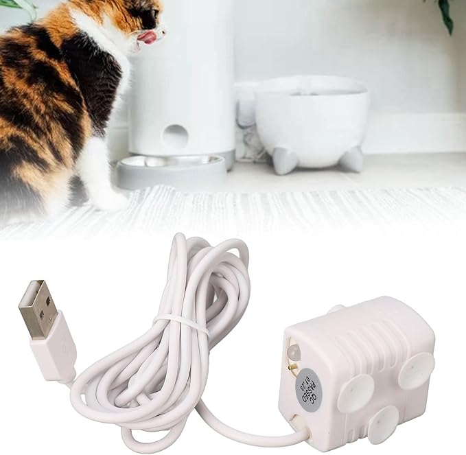 Pet Water Fountain Pump, Cat Water Fountain Pump Replacement, Quiet Prevent Dry Burning Water Dispenser Pump for Fish Tank