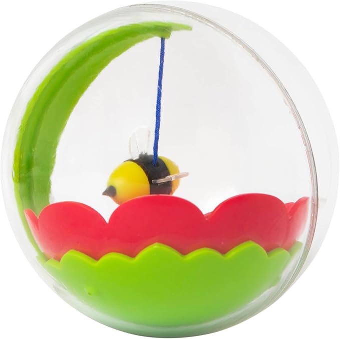 Mad Cat Buzzy Ball Interactive Cat Toy with Catnip and Silvervine, for Hunting Instincts