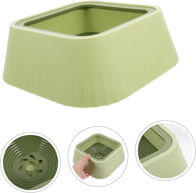 POPETPOP Pet Floating Water Bowl for Dogs Cats Spill Design Plastic Keeps Area Tidy Encourages Hydration for Small Dogs and Cats