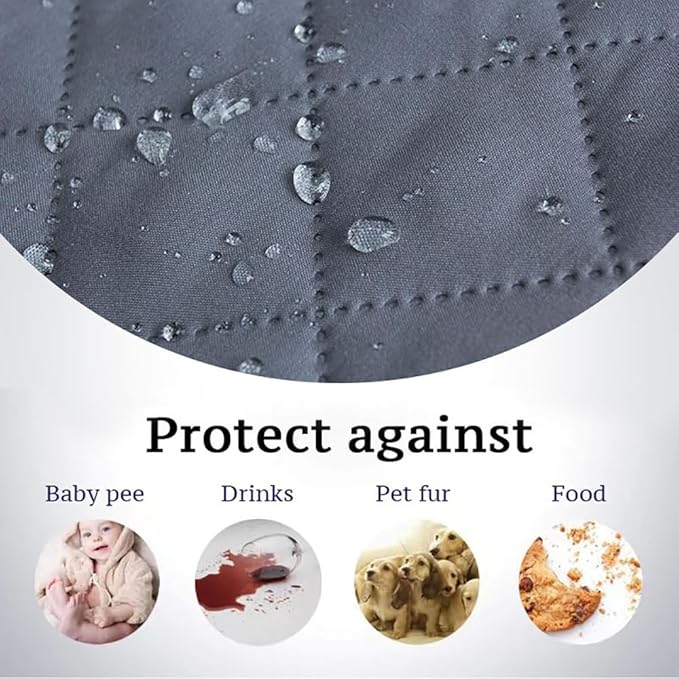 Waterproof Dog Cat Bed Blanket Cover Couch Furniture Protector, Reusable Changing Pad for The Old's or Baby Bed.