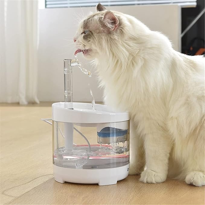 Cat Water Fountain Automatic Pet Drinking Fountain 1.6L Super Quiet Automatic Pet Drinking Fountain with Faucet Kits for Cats Dogs Multiple Water Dispenser